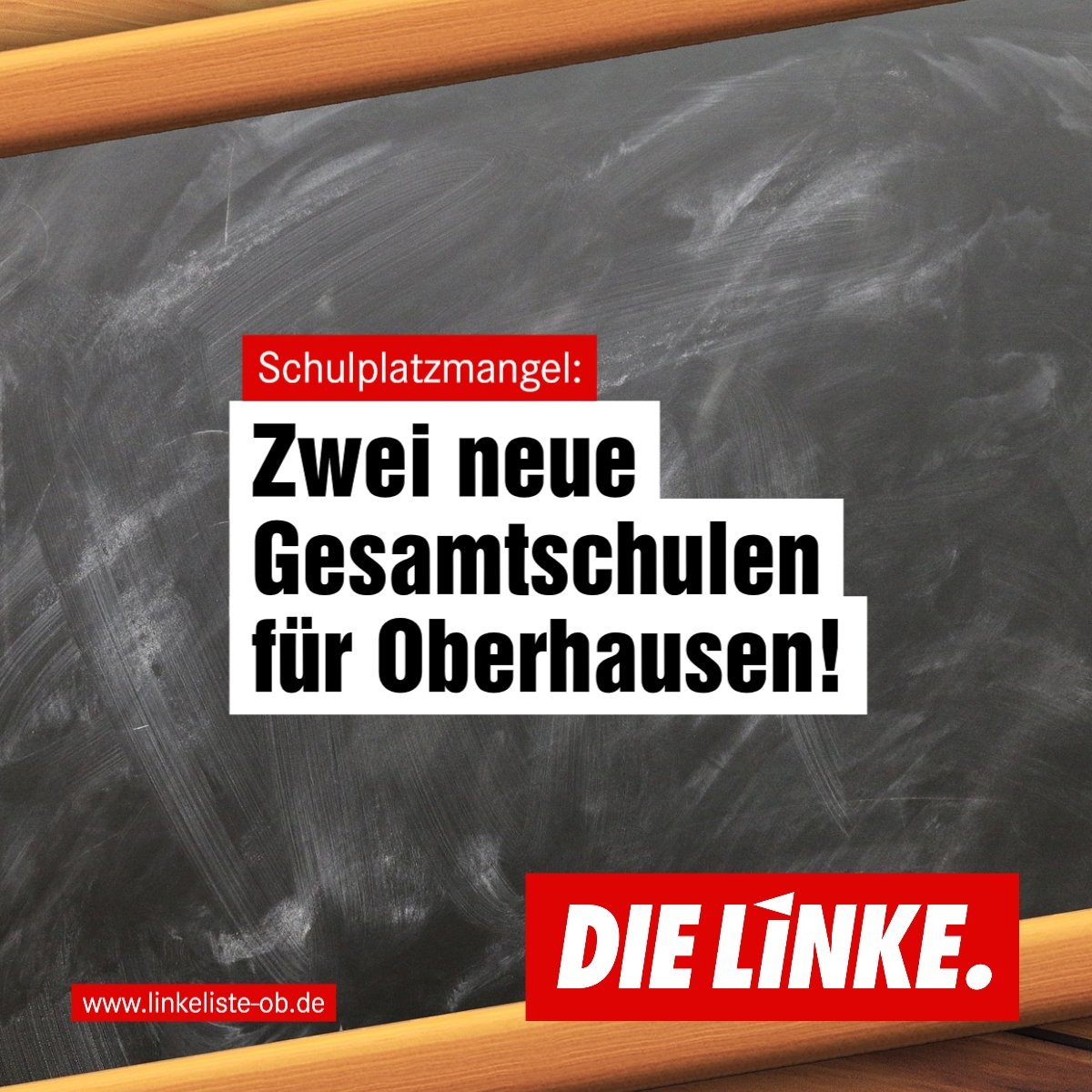 LINKE.LISTE fordert zwei neue Gesamtschulen für Oberhausen