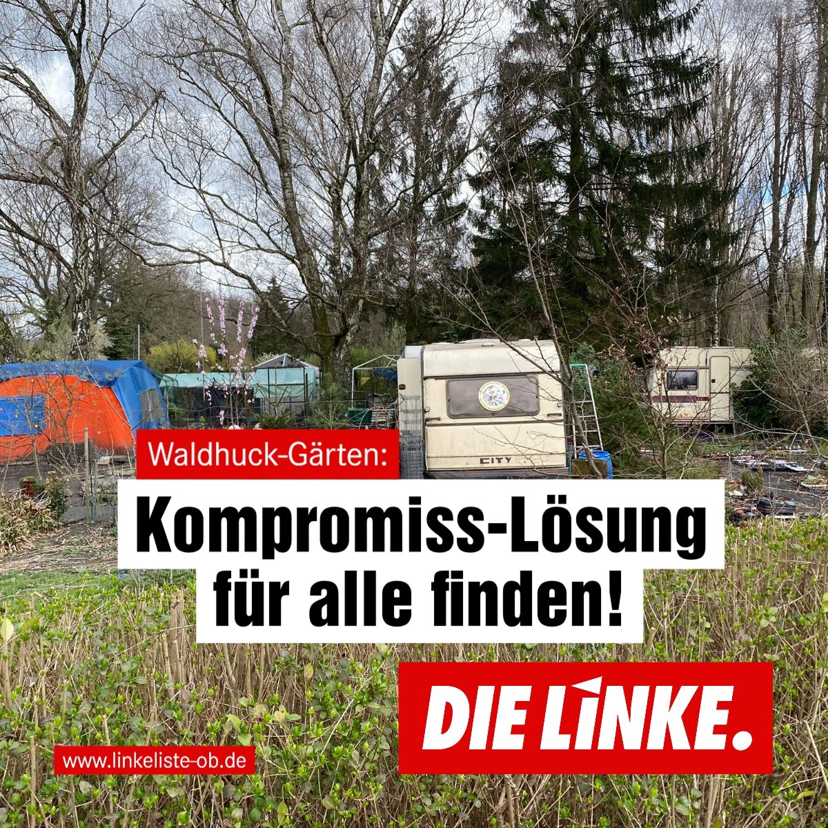Waldhuck-Gärten an der Forststraße: Kompromiss-Lösung finden!