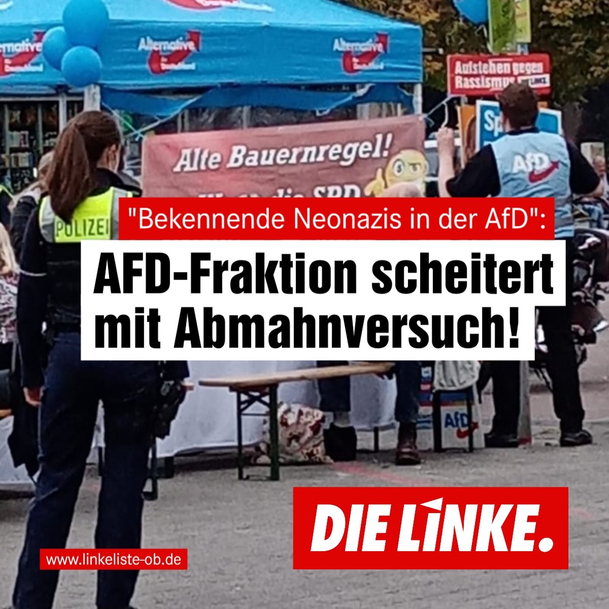 AFD scheitert mit Abmahnungsversuch gegen DIE LINKE.LISTE