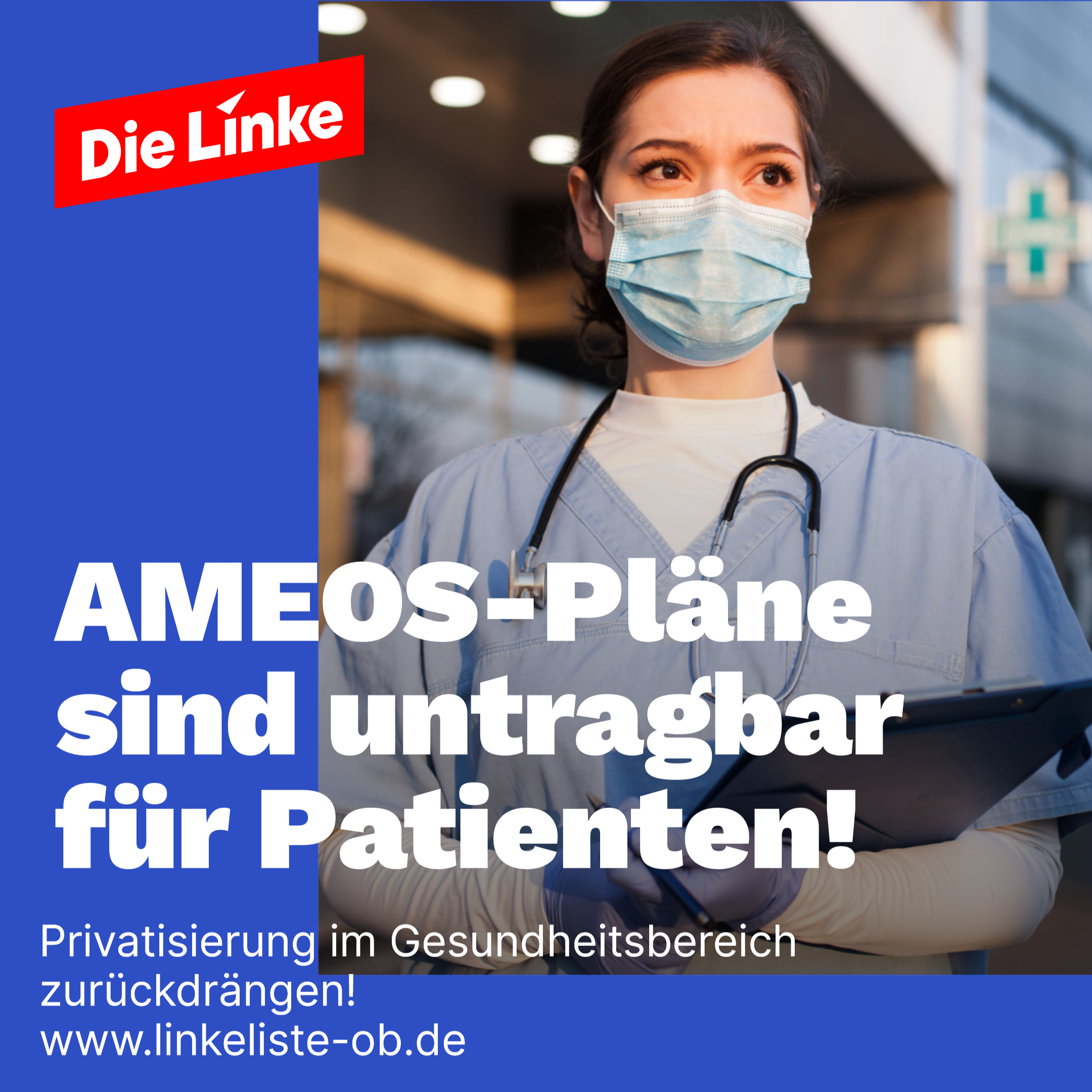Privatisierung im Gesundheitsbereich zurückdrängen –  AMEOS-Pläne sind untragbar für Patienten!