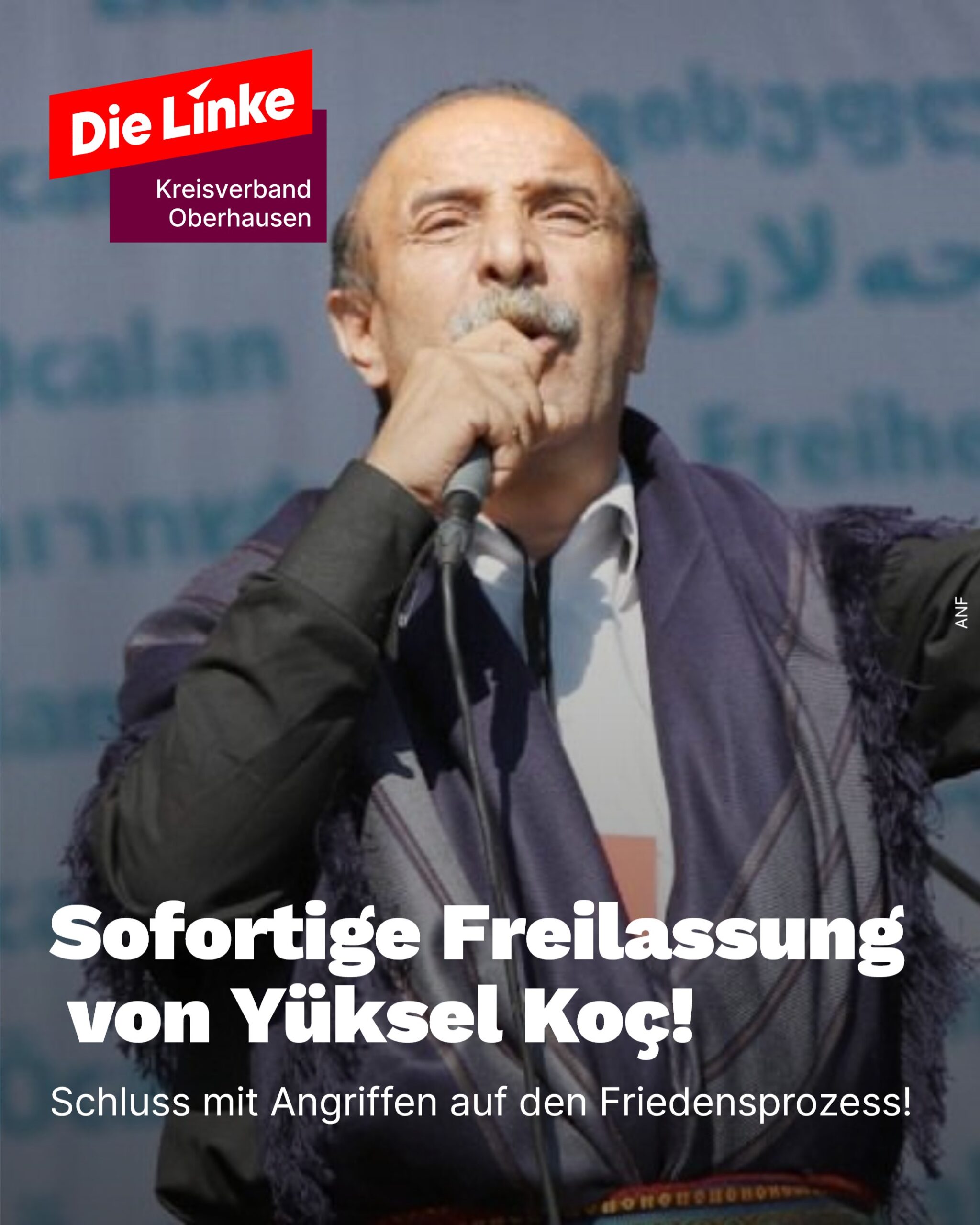 Die Linke Oberhausen: Mitgliederversammlung fordert sofortige Freilassung von Yüksel Koç!