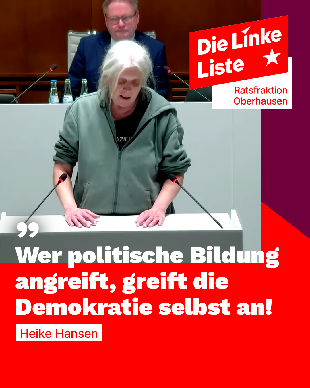 Stellungnahme auf der Ratssitzung am 09. Februar 2026