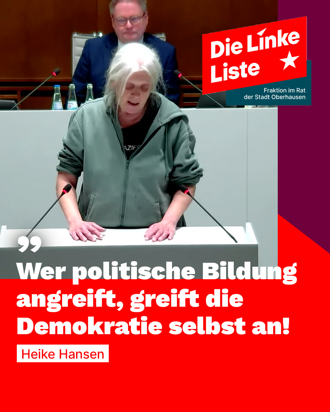 Stellungnahme auf der Ratssitzung am 09. Februar 2026