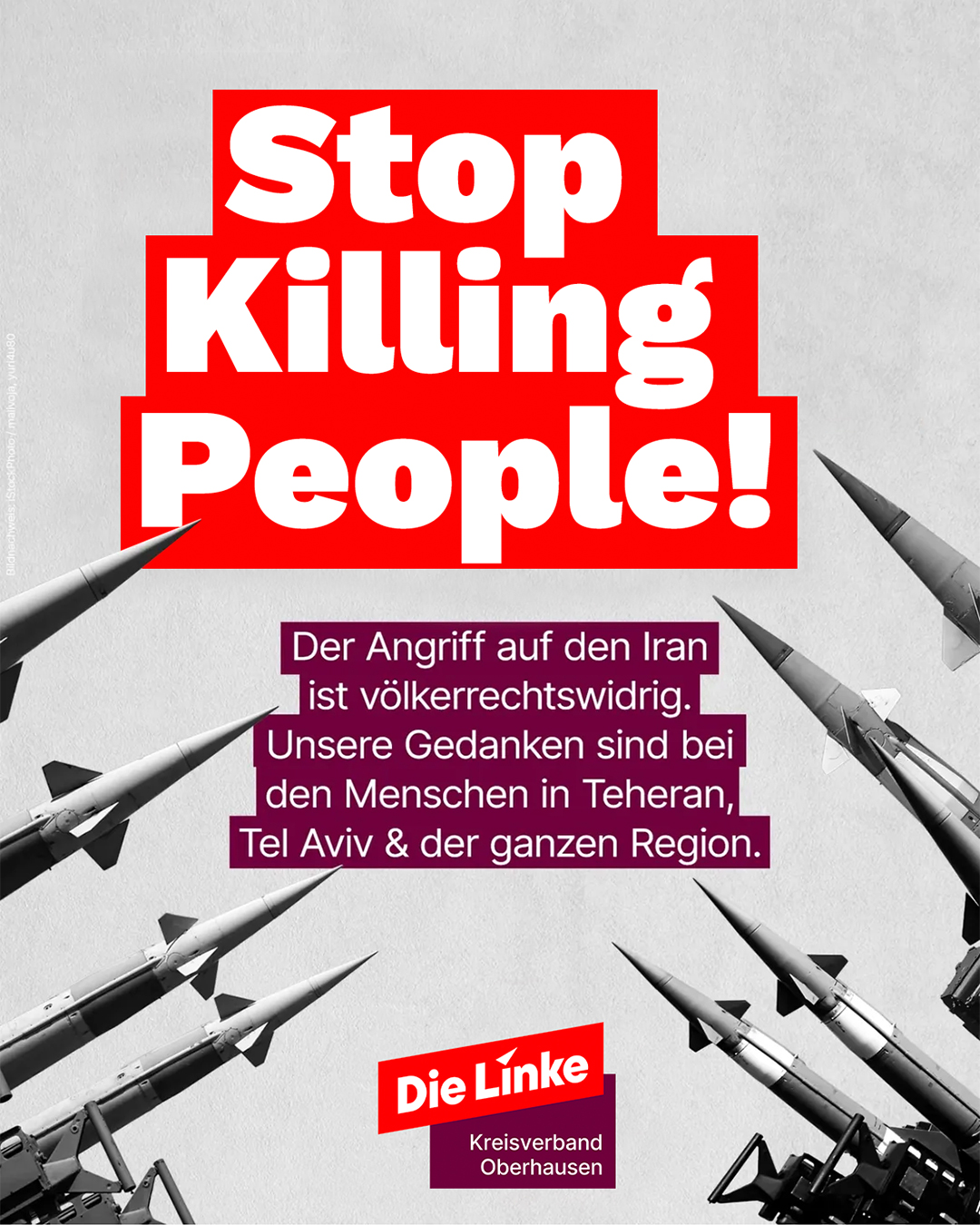 Stoppt den Angriff auf den Iran!