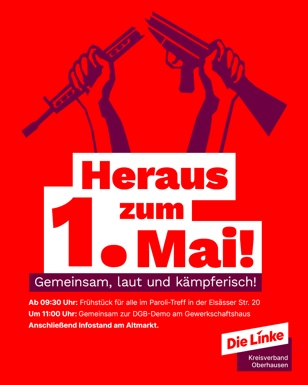 Einladung zum 01. Mai 2026