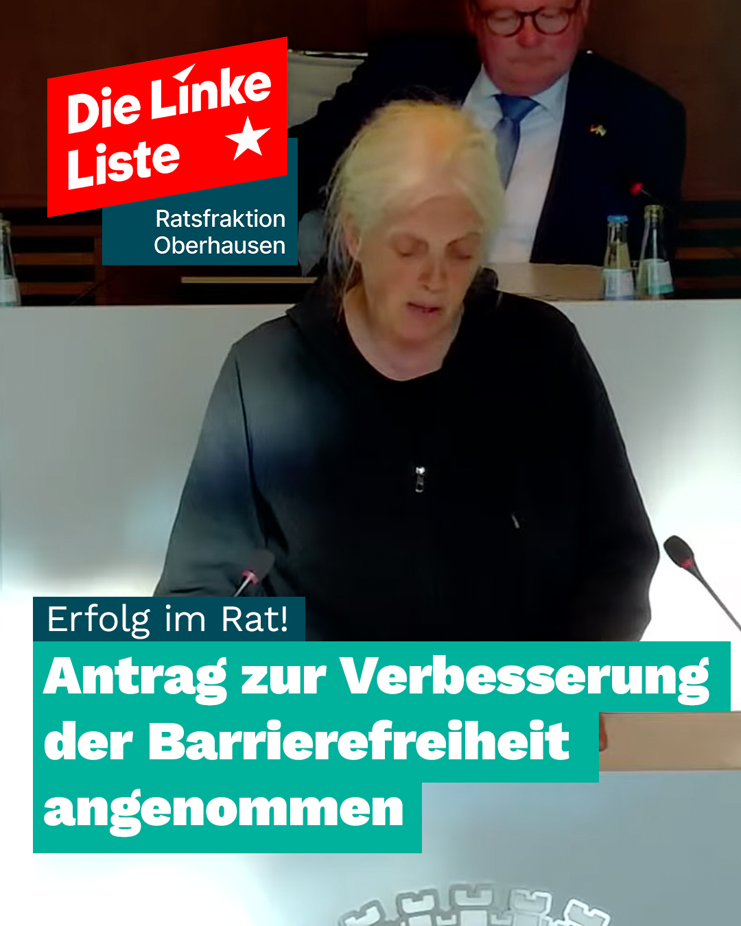 Antrag zur Verbesserung der Barrierefreiheit in Oberhausen angenommen